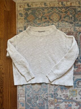 Everlane Cream Crewneck Sweater